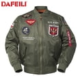 thumbnail image 2 of TOP GUN Cosplay Maverick chaqueta de piloto de la Fuerza Aérea para hombres abrigo para adultos Tops disfraz genial5SG Deng Xun unisex, 2 of 2