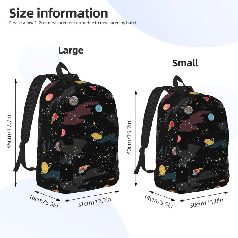 Easygdp Galaxy Durable Canvas Laptop Backpack,Water  display picture 2