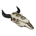 thumbnail image 3 of Western Steer Bull Cow Skull Decorative 3 Tea Light Votives Candle Holder Decor, 3 of 7