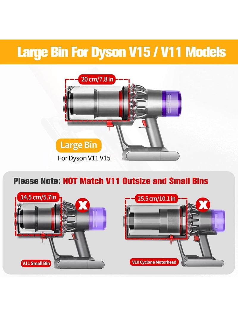 Dyson V11 Dust Bin Cup Replacement for V15, SV14, SV15, SV22