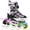 Purple, variant on 2PM Sports Cytia Pink Girls Adjustable Illuminating Inline Skates with Light up Wheels, Large