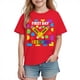 thumbnail image 2 of Blusas y camisas de manga corta con cuello redondo para niños y niñas, camisetas gráficas de manga corta, blusas con estampados bonitos para la temporada escolar., 2 of 9