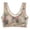Beige, variant on Wang6 Womens Plus Size Wireless Bras Push up Padded Seamless Everyday Bras Full Coverage Floral Printed T Shirt Bralettes Beige M