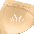 thumbnail image 4 of Zpanxa Supportive Bras for Women Side Smoothing, Fixed Cups Front Closure with Wide Straps, Plus Size Everyday Comfort Beige 44BCD, 4 of 4