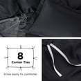 thumbnail image 6 of U by Bedsure Queen Black polyester microfiber material Duvet Covers 3 Pieces , 1 Duvet Cover 90x90 and 2 Pillow Shams, 6 of 7
