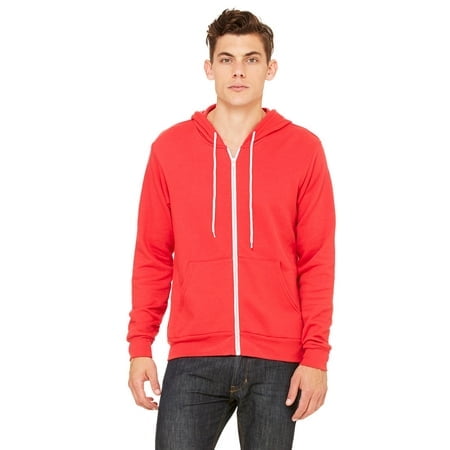 Bella + Canvas Unisex Poly-Cotton Fleece Full-Zip Hoodie