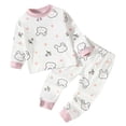 thumbnail image 1 of Odeerbi 3-9 Años Niños Trajes Sudaderas Algodón Conejo Cuello Redondo Sudaderas Pantalones Dos Piezas Conjunto Manga Larga, 1 of 5
