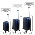 thumbnail image 2 of TIO Travel Juego De Maletas De Viaje Classic (Azul, CH + M + G), 2 of 6