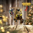 thumbnail image 2 of Personalized Electrician Custom Name Custom Shaped Ornament Christmas, Ornament For Him, Gift For Him, Ornament Christmas, Christmas tree decoration--Please message us your custom name, 2 of 2