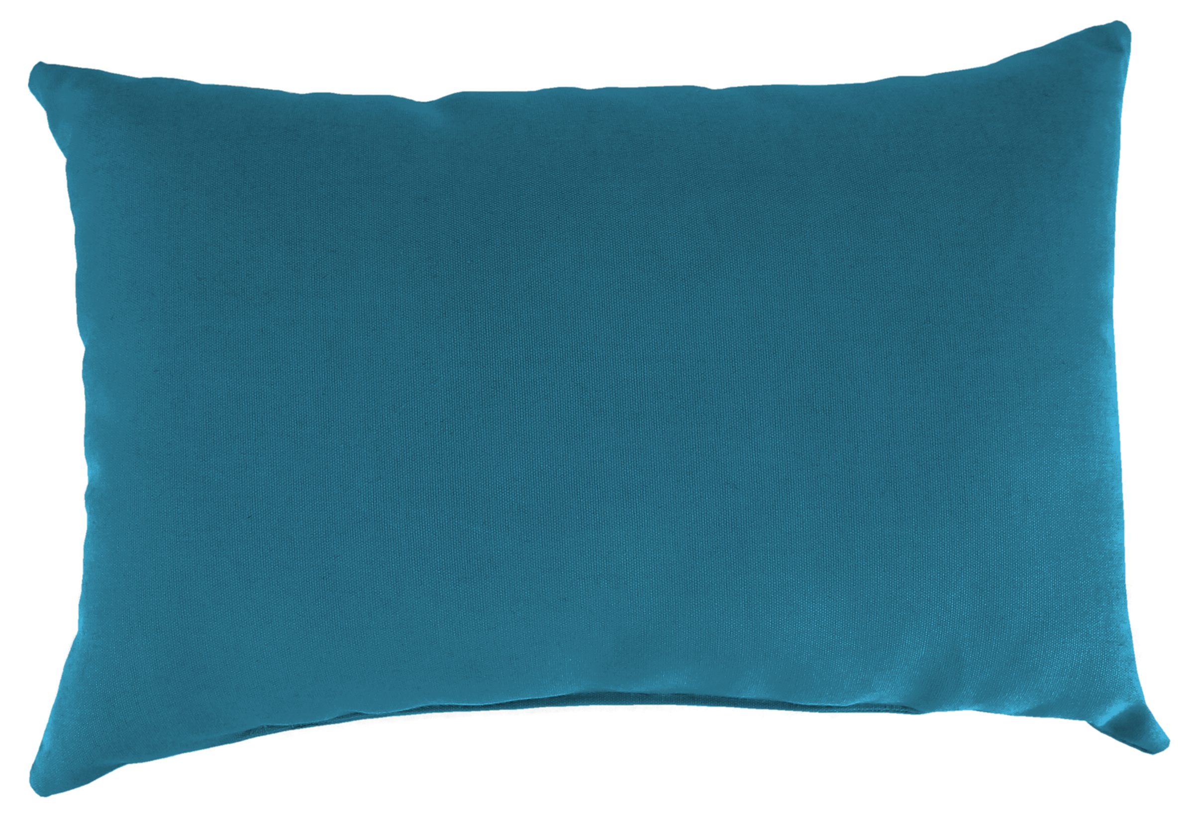Jordan Manufacturing Solid Outdoor Toss Pillow, Peacock, 12"L x 18"W