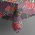 thumbnail image 3 of Dachshund Dog and Flower Floral Rectangle Tablecloth 60"x102",Waterproof Polyester Rectangle Table Cloth, Wipeable Spillproof Polyester Tablecloth for Dining, Camping, Indoor and Outdoor, 3 of 6
