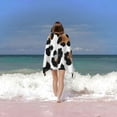 thumbnail image 6 of PHYHOO Watercolor Pattern Microfiber Sand Free Beach Towel Oversized Quick Dry Absorbent for Pool Swimming Bathroom Beach Towel 30x60in, 6 of 8