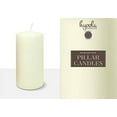thumbnail image 2 of Hyoola 4 x 8 Ivory Unscented European Made Pillar Candles, Dripless Paraffin Wax with Smokeless Cotton Wicks, 2-Pack, 2 of 5