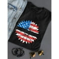 thumbnail image 3 of Patriotic Sunflower Usa T-Shirt Women -Image by Shutterstock, Female XX-Large, 3 of 4
