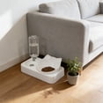 thumbnail image 5 of LEFXSMR Cat Water Fountain, Gravity Pet Dog Bowls for Drinking & Feeding, Automatic Cat Feeder for Pets Home Use, White, 5 of 6
