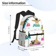 thumbnail image 4 of Daiia Yoga Dogs Poses School Backpack for Men Women, Unisex Large Waterproof Bookbag Schoolbag Casual Daypack for High School/College/Teens/Travel/Work Black, 4 of 8
