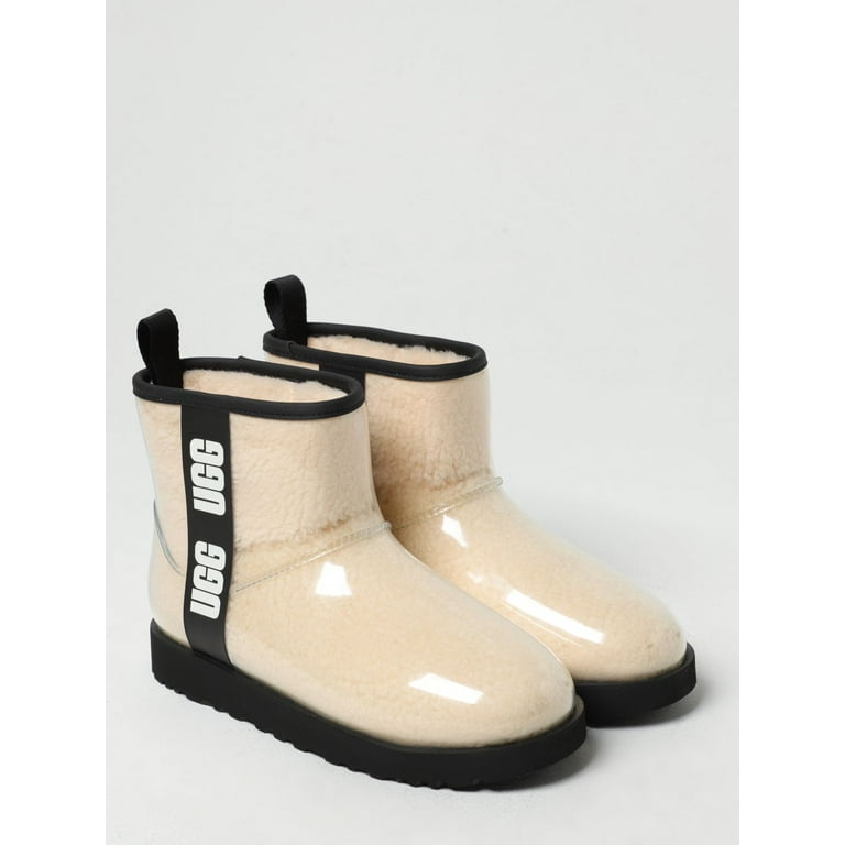 Ugg Flat Ankle Boots Woman Beige Woman Walmart