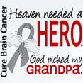 thumbnail image 2 of CafePress - Brain Cancer Heaven Needed Hero 1. Infant Bodysuit - Baby Light Bodysuit, Size Newborn - 24 Months, 2 of 4