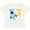 AA-White, variant on Rocket Space Ship Happy Third Birthday Boys or Girls Toddler T-Shirt