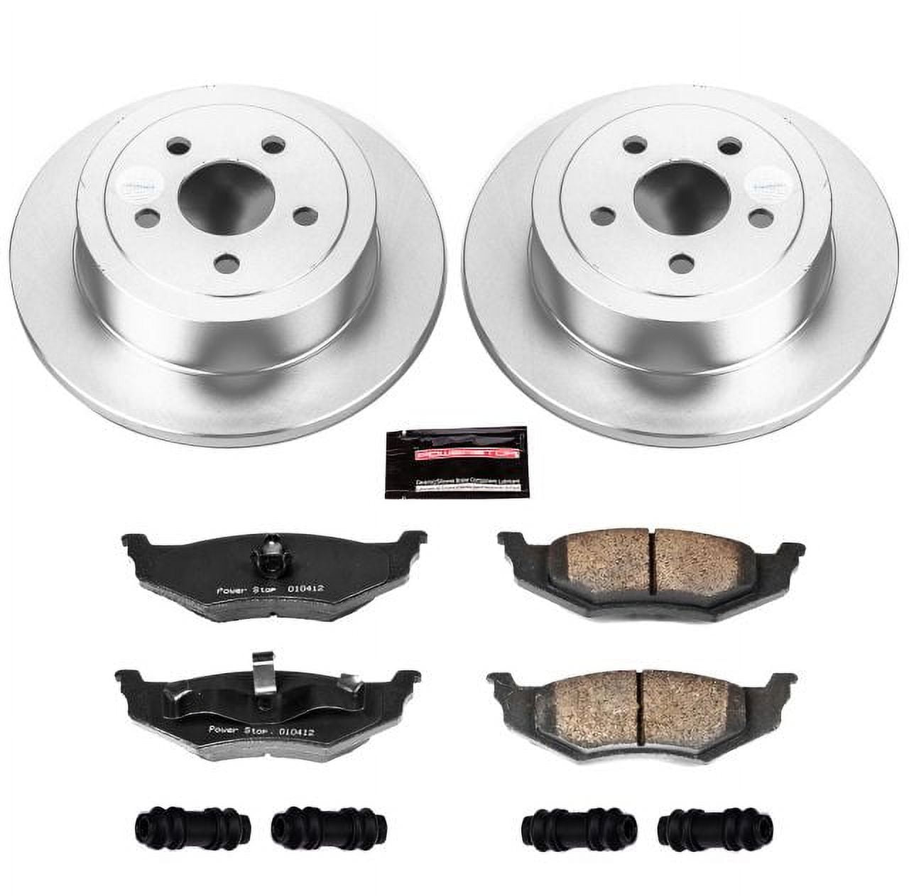 PowerStop Rear Geomet Coated Brake Rotor and Pad Kit Fits: CHRYSLER Select Models CRK6266