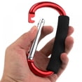 thumbnail image 3 of 2 Pack Large Durable Carabiner Hooks Mummy Clip Pushchair Shopping Bag Holder Carry Handle, 3 of 6