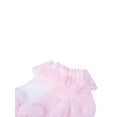 thumbnail image 4 of Faithtur Lace Princess Socks Cotton Breathable Mesh Ruffled Short Stockings Solid Color Frilly Ankle Cute Hose for Baby Girls, 4 of 8