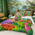 thumbnail image 5 of Erosebridal Cartoon Dinosaurs Bedding Comforter Set for Kids, Wild Animal Full Bedding Set, 5 of 6