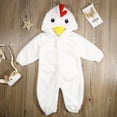 thumbnail image 3 of Bigetiay Halloween Outfit Newborn Baby Girl Boy Long Sleeve Chicken Romper Jumpsuit with Hood 0-3 Months Baby Girl Clothes, 3 of 8