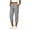 Gray women's capri pants with pockets a1, variant on Women's Elastic Waist Jogger Capri Pants with Pockets Solid Casual Streetwear Loungewear Active Capri Pants Summer Beach Work Trousers, Wine M