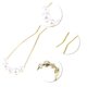 thumbnail image 5 of Ofertas Únicas 1 Pc Horquillas en forma de U con Perlas Clip para Peinados para Mujeres y Niñas 4.33"x1.57"x0.47" Tono Dorado, 5 of 5