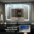 thumbnail image 6 of Lexora Home Lesina 48" x 36" LED Medicine Cabinet with Defogger, 6 of 6