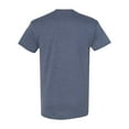 thumbnail image 4 of Men Heavy Cotton Multi Colors T-Shirt Color Heather Navy 2X-Large Size, 4 of 5