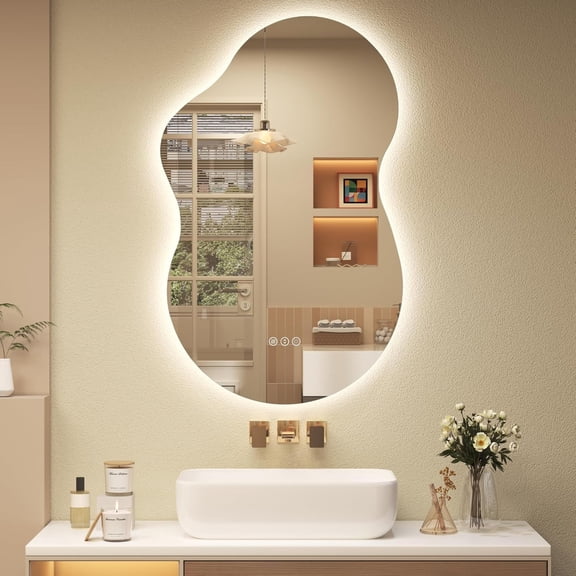 GODCHAR UL Certified 32" x 20" Backlit LED Modern Bathroom Mirror