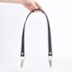thumbnail image 4 of Kit de tejido para bolso DIY: base ovalada para bolso de piel sintética negra, correa para el hombro, cremallera para coser bolsos con herrajes metálicos., 4 of 7
