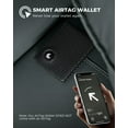 thumbnail image 3 of LORZOR Airtag Wallet, Full Grain Leather Minimalist Mens Wallet for Airtag, Bifold RFID Blocking Airtag Wallet for Apple Airtag Holder, with ID Window, 12 Cards Gift Box,Carbon, 3 of 8