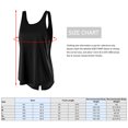thumbnail image 3 of Chaleco deportivo suelto para mujer Camiseta sin mangas con abertura en la espalda atada, 3 of 7