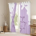 thumbnail image 3 of Manfei Princess Castle Slihouette Blackout Curtains Set of 2 (52x84 Each),Fairy Tale Theme Window Curtains,Purple White Curtains and Drapes For Girl,Breathable Home Decor, 3 of 6