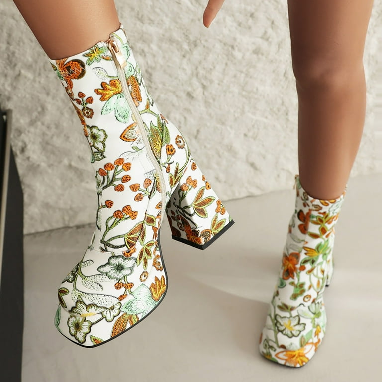 Colored ankle boots best sale