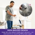thumbnail image 6 of Kenmore 200 Series Canister Vacuum, Bagged, 25ft Cord, 2 Motor Deep Clean, Auto Cord Rewind, 9ft Reach, All Floors, BC3002, Purple, 6 of 10