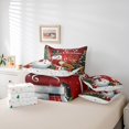 thumbnail image 6 of Manfei Merry Christmas Bedding Comforter Set 7pcs, Cartoon Snowman Full Bedding Set, Xmas Tree Gifts Fitted Sheet Flat Sheet, Lightweight Room Decor, 6 of 8