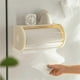 thumbnail image 4 of Bathroom Paper Towel Organizer Large Roll Wall Mount Holder with Clear Dustproof Cover Modern Tissue, 4 of 5