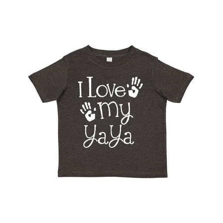 

Inktastic I Love My Yaya Grandchild Gift Toddler Boy or Toddler Girl T-Shirt