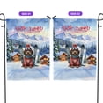 thumbnail image 2 of Hello Welcome Winter The Ski Wirehaired Pointing Griffon Snowy Day Garden Flag 12x18in Double Sided Dog Lover Outdoor Decor - 13013, 2 of 5