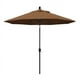California Umbrella GSPT908302-5488 9 Pi. Marché en Aluminium Parapluie Pousser l'Inclinaison - Noir Mat-Sunbrella-Toile Teck – image 1 sur 2