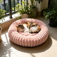 thumbnail image 5 of Calming Donut Pet Bed for Small Dogs Cats, Soft Cuddler Cushion, Washable Cozy Round Mat, 40x40cm, 5 of 7