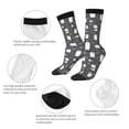 thumbnail image 3 of KLL Lovely Penguin Print Cool Socks Men's Women's Crew Socks Funny Crazy Novelty Stockings, 3 of 6