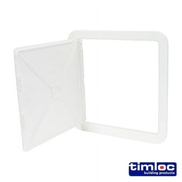 Timco - Timloc Access Panel - Plastic - Hinged - White - AP300 (Size 305 x 305 - 1 Each)