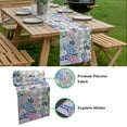 thumbnail image 5 of Watercolor Flowers Table Runner - 48 Inch Long, Kitchen Dining Table Runner Dresser Scarves, Spring Butterflies Floral Gray Plaid Farmhouse Decor for Coffee Tables Wedding Party Banquet, 5 of 8