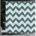 thumbnail image 3 of Ambesonne Shapes Shower Curtain, Chevron Pattern Geometric, 69"Wx84"L, Dark Teal, 3 of 4