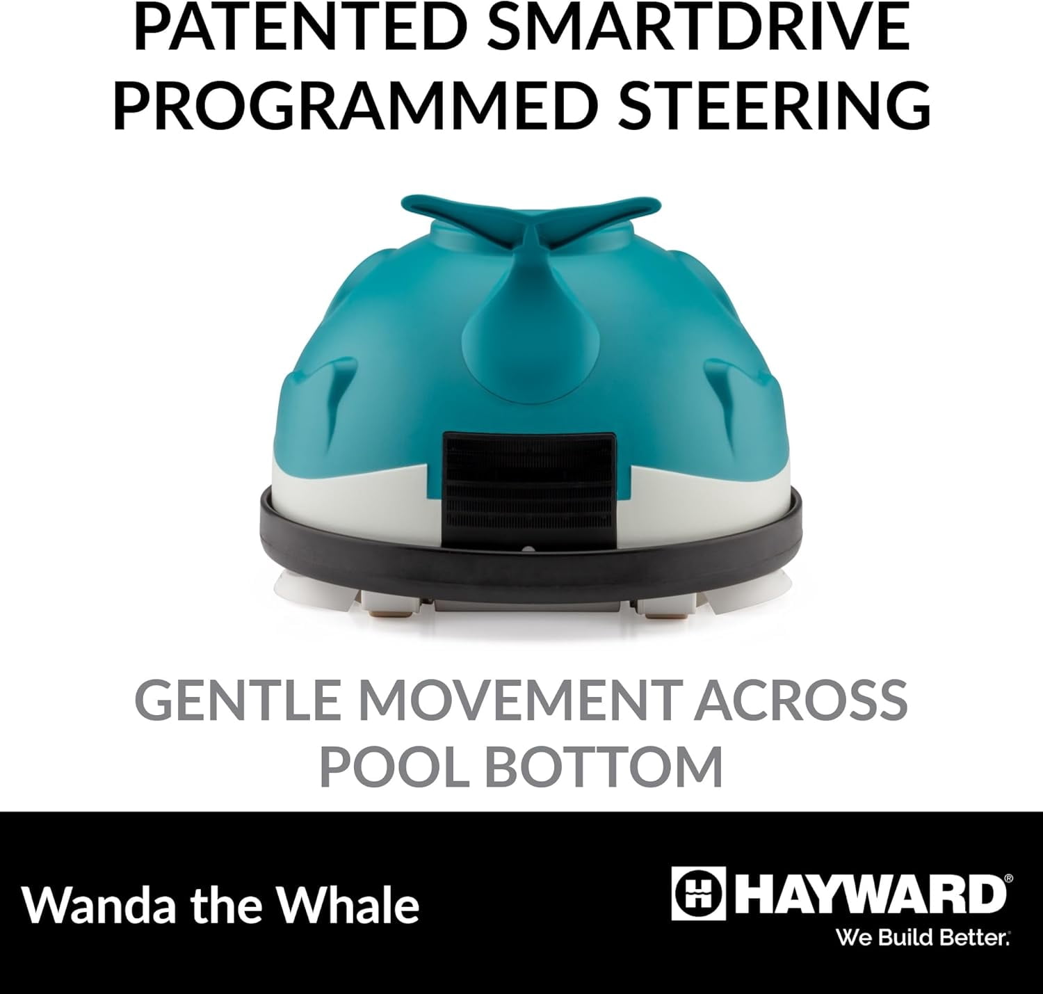 Automatic Suction Side Pool Vacuum, Quiet Self-Propelled Cleaner with 32 Ft Hose